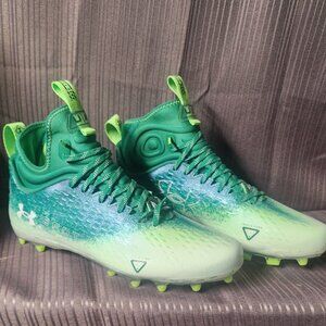 Under Armour Spotlight Lux MC 2.0 Footballs Cleats Mens 12 Green/White 3025082